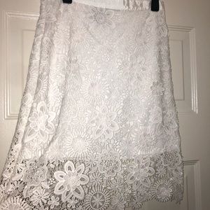 Elena Wang Size S/P White Skirt